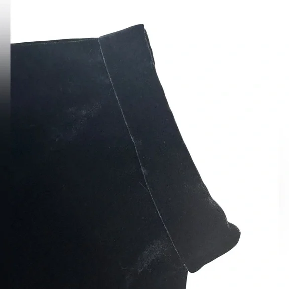 BALMAIN Black Velvet Glittered Logo Top Size 34 NWT - Picture 8 of 10